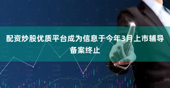 配资炒股优质平台成为信息于今年3月上市辅导备案终止